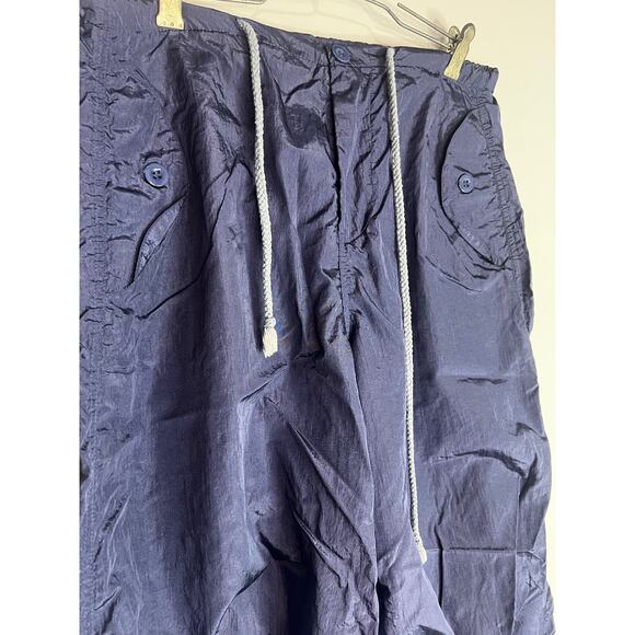 Edikted parachute pants Size XS/S Rian nylon cargo pants in navy - Picture 3 of 7